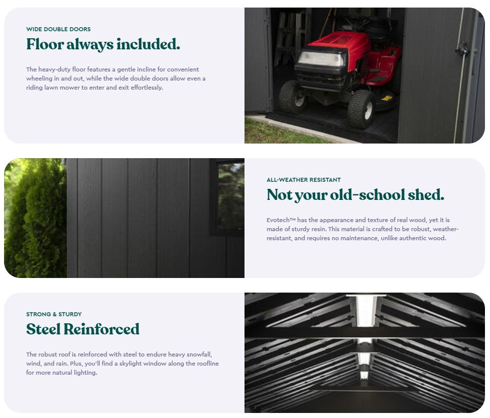 Keter Newton Plus Shed 7.5x7 (2.3 x 2.2m)