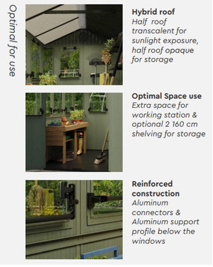 Keter Potting 6x8 Shed - Green (1.9 x 2.4m)