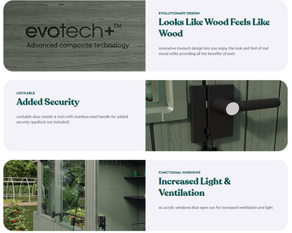 Keter Potting 6x8 Shed - Green (1.9 x 2.4m)