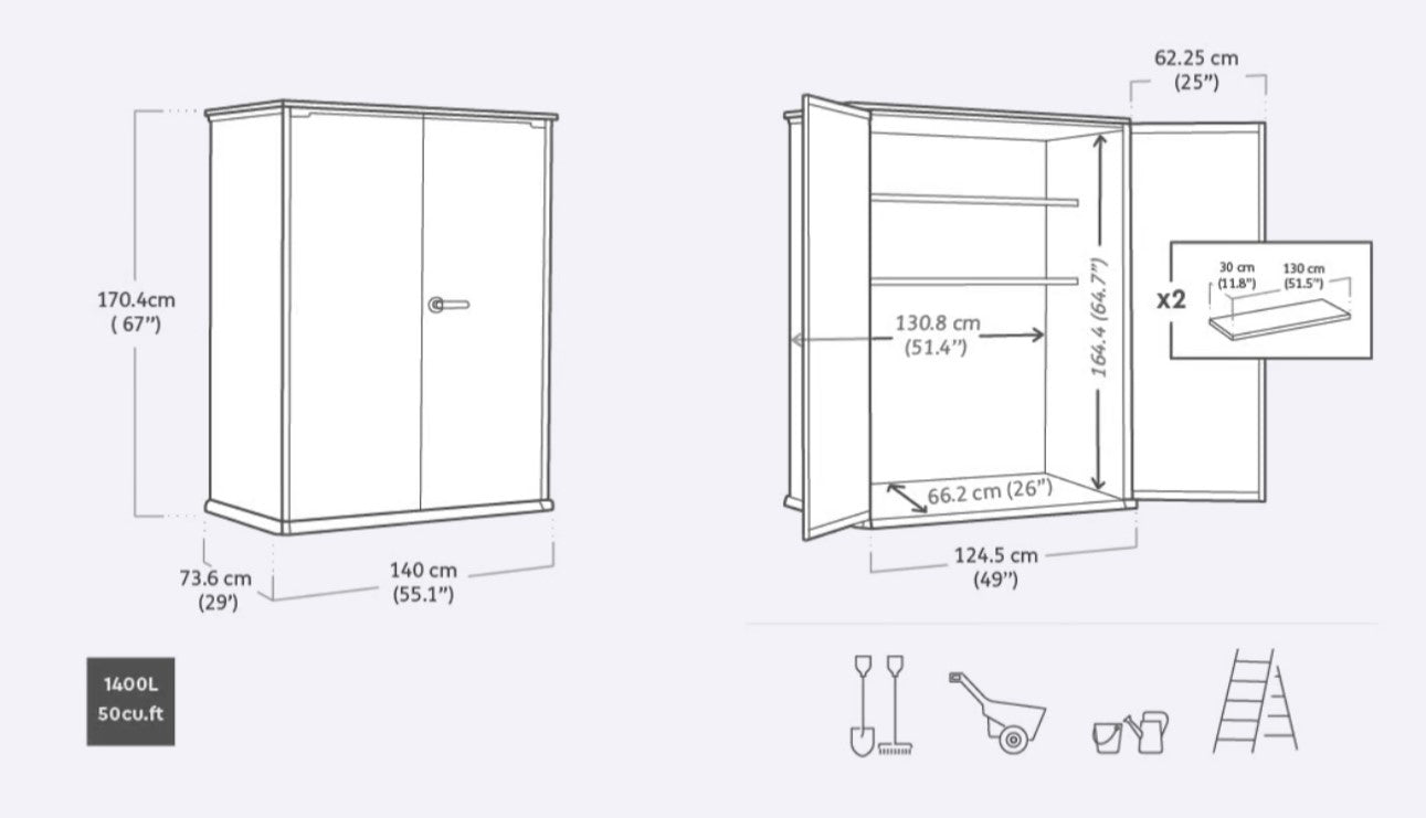 Keter High Store Plus Shed