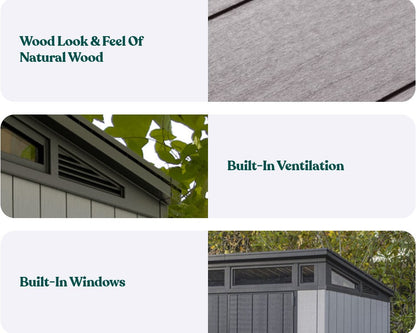 Keter Artisan 9 x 7 Garden Shed (2.8 x 2.2m) - CLEARANCE