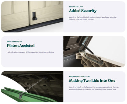 Store It Out Max Shed (Brown/Beige) 1200L