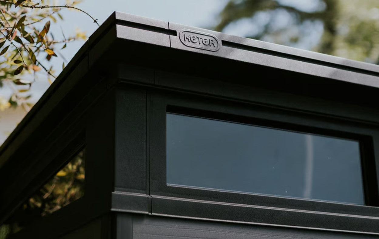 Keter Signature Pent 11x7 Shed - Stormgrey Look (3.4 x 2.2m)