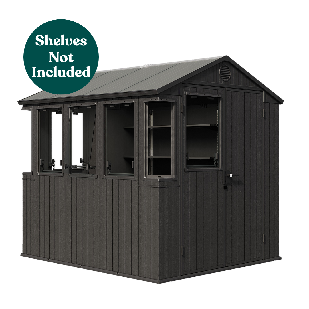 Keter Potting 6x8 Shed - Dark Grey (1.9 x  2.4m)