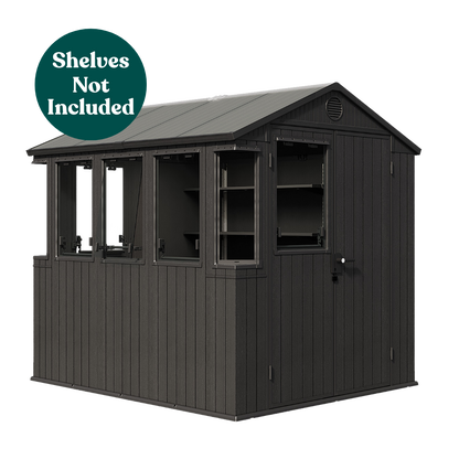 Keter Potting 6x8 Shed - Dark Grey (1.9 x  2.4m)