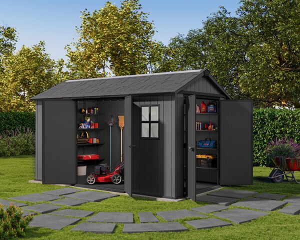 Keter Newton Plus Double Door Shed 7.5x13 (2.3 x 4.0m)