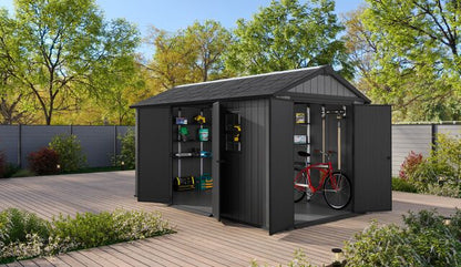 Keter Newton Plus Double Door Shed 7.5x15 (2.3 x 4.6m)