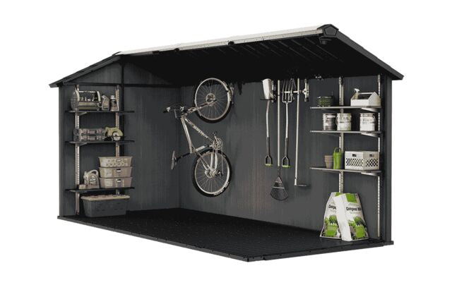 Keter Newton Plus Double Door Shed 7.5x15 (2.3 x 4.6m)