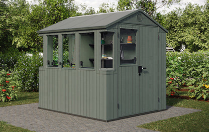 Keter Potting 6x8 Shed - Green (1.9 x 2.4m)