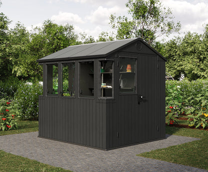 Keter Potting 6x8 Shed - Dark Grey (1.9 x  2.4m)
