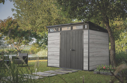 Keter Signature Pent 9x7 Shed - Stormgrey Look (2.8 x 2.2m)