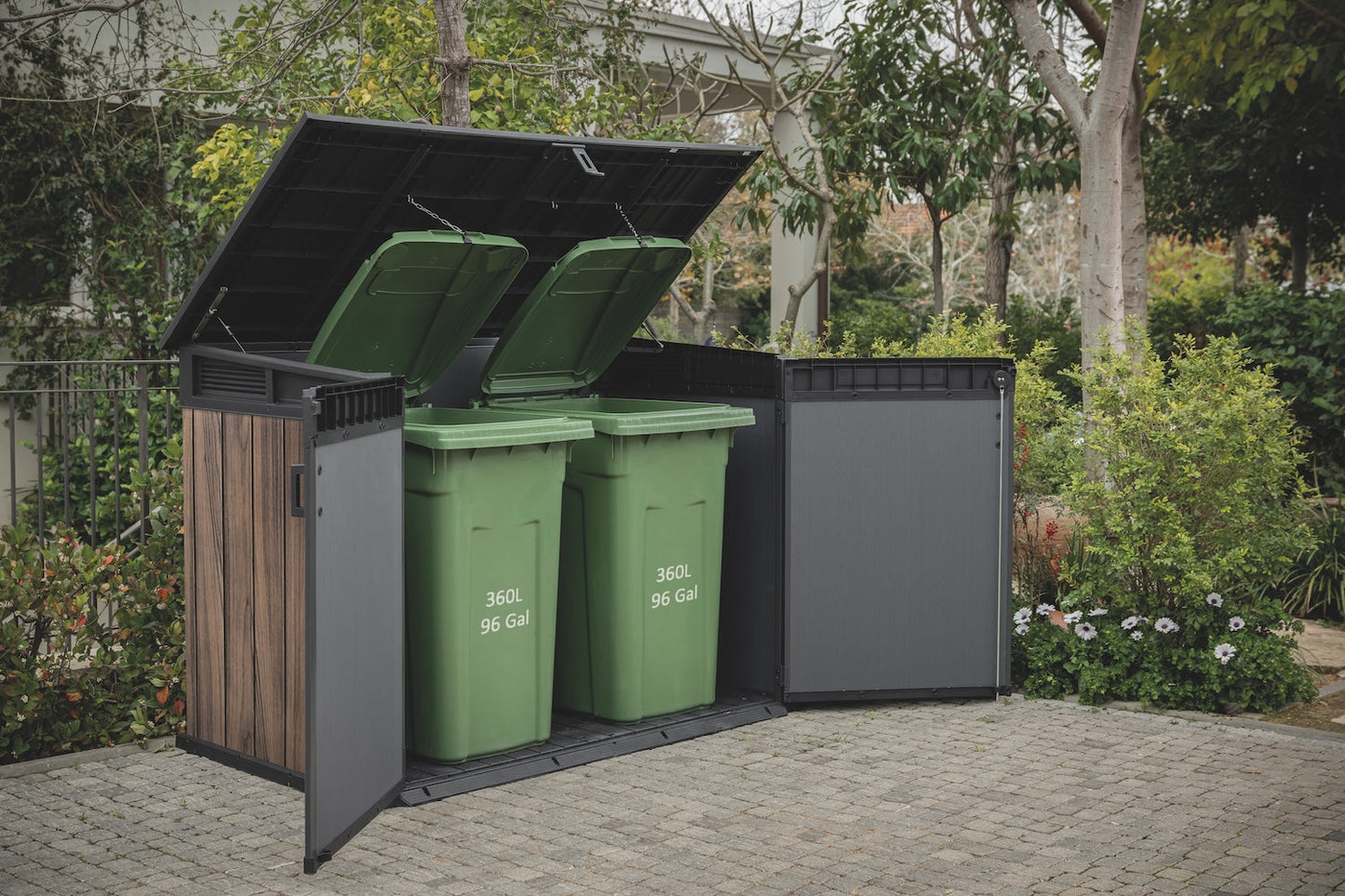 Keter Signature Horizontal Shed - Rosewood Look 2020L