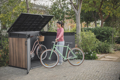 Keter Signature Horizontal Shed - Rosewood Look 2020L