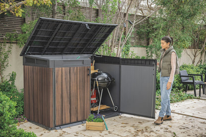 Keter Signature Horizontal Shed - Rosewood Look 2020L