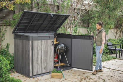 Keter Signature Horizontal Shed - Stormgrey Look