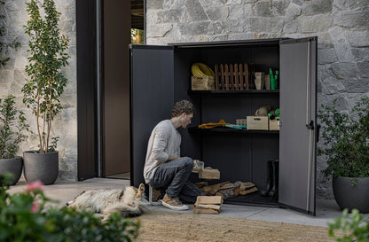 Keter Signature Vertical Shed - Stormgrey Look