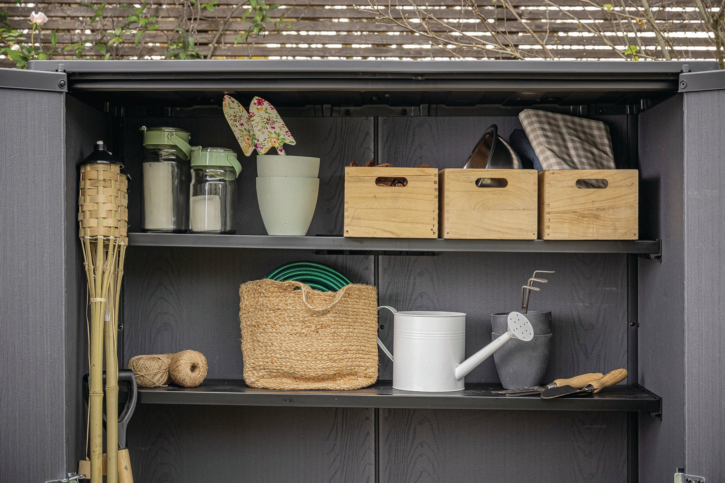 Keter Signature Vertical Shed - Stormgrey Look