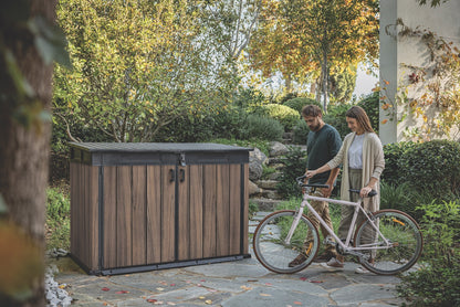 Keter Signature Horizontal Shed - Rosewood Look 2020L