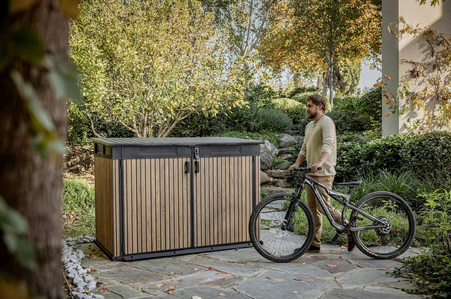 Keter Signature Horizontal Shed - Venetian Brown 2020L