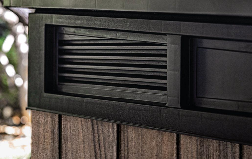 Keter Signature Horizontal Shed - Rosewood Look 2020L