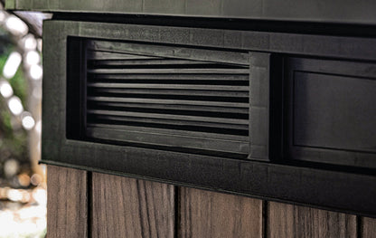 Keter Signature Horizontal Shed - Rosewood Look 2020L