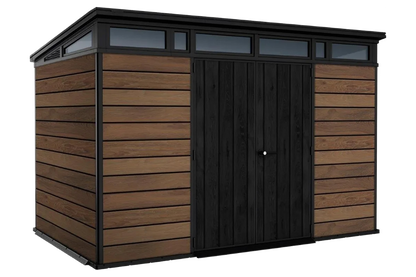 Keter Signature Pent 11x7 Shed - Walnut Look (3.4 x 2.2m)