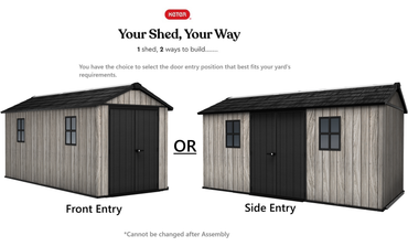 Keter Apex Shed 7.5x15 - Stormgrey Look (2.3 x 4.6m)