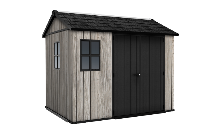 Keter Apex Shed 7.5x9 - Stormgrey Look (2.3 x 2.9m)