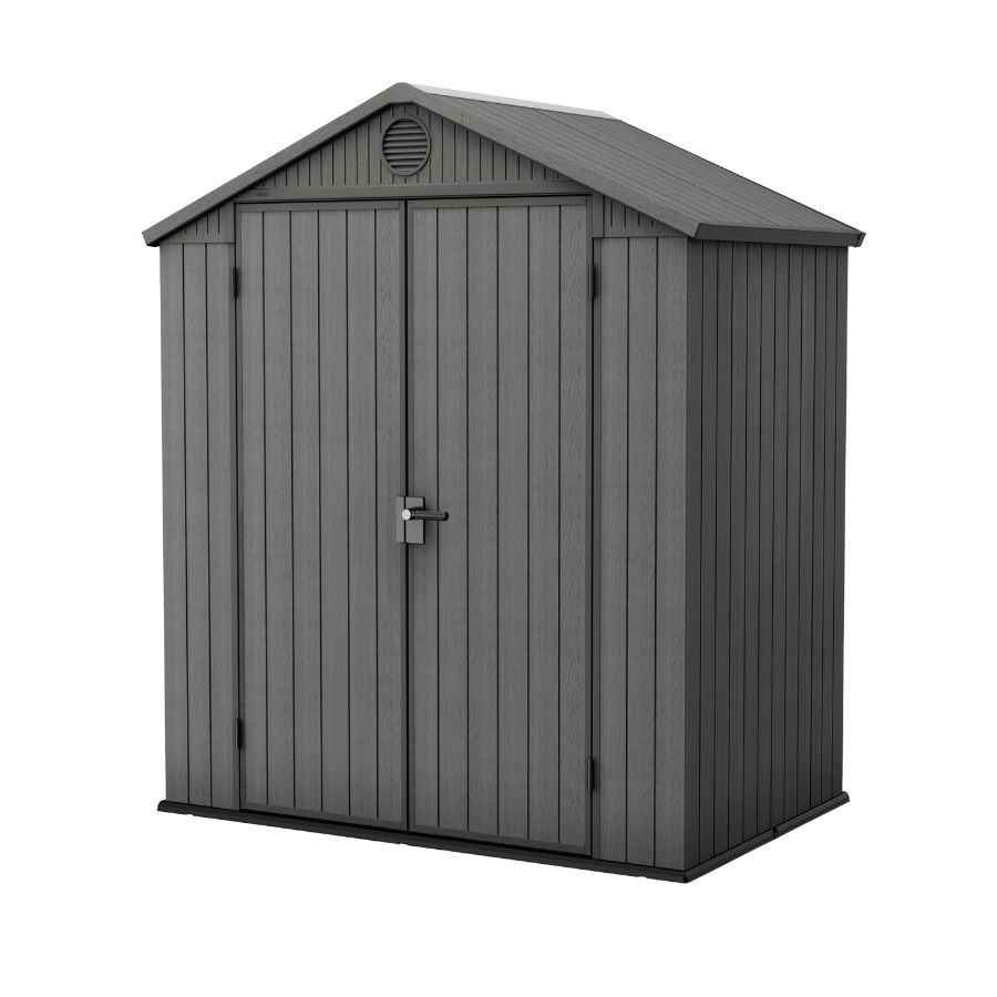 Keter Darwin 6x4 Garden Shed - Grey  (1.9 x 1.2m)