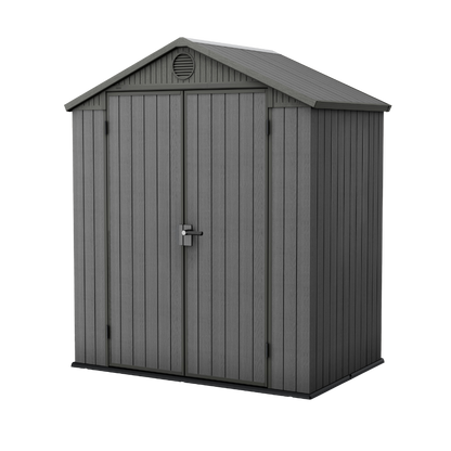 Keter Darwin 6x4 Garden Shed - Grey  (1.9 x 1.2m)