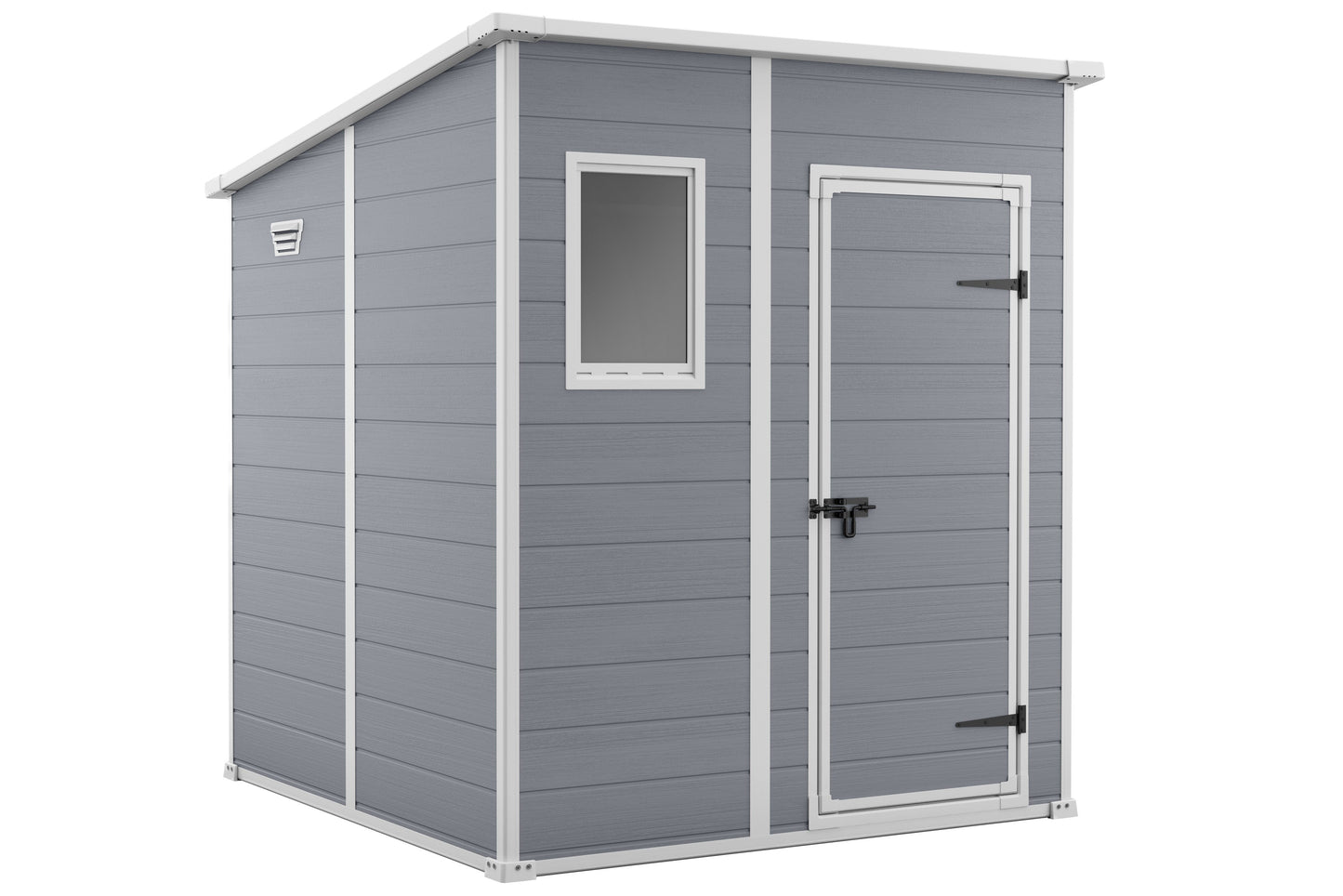 Keter Manor Pent 6x6 Garden Shed - Grey (1.8 x 1.8m)