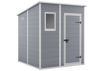 Keter Manor Pent 6x6 Garden Shed - Grey (1.8 x 1.8m)