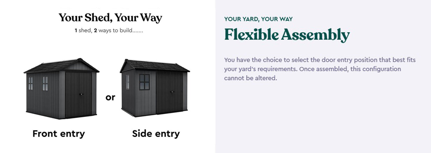 Keter Newton Plus Shed 7.5x9 (2.3 x 2.9m)