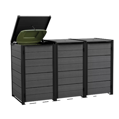 Keter Hideaway - 3 Bin (Grey)