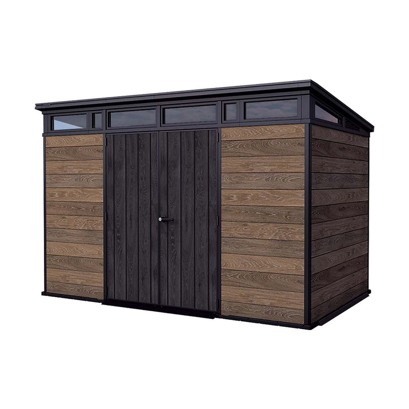 Keter Signature Pent 11x7 Shed - Walnut Look (3.4 x 2.2m)