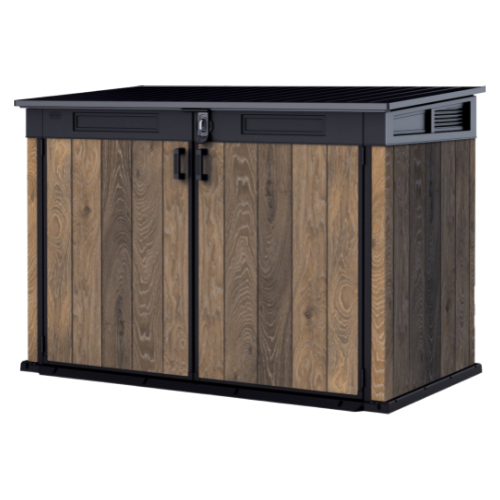 Keter Signature Horizontal Shed - Walnut Look 2020L