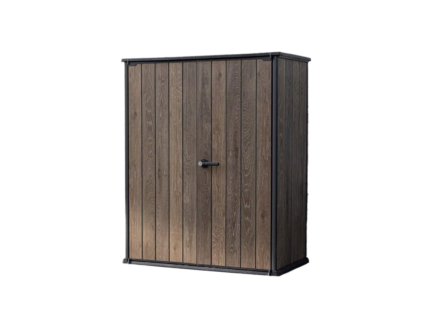 Keter Signature Vertical Shed - Walnut Look