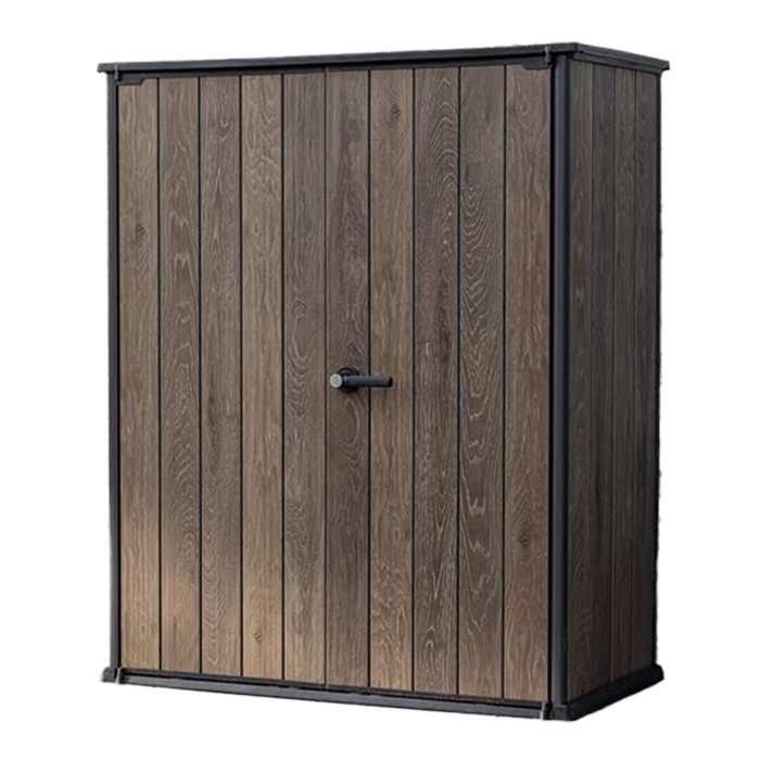 Keter Signature Vertical Shed - Walnut Look